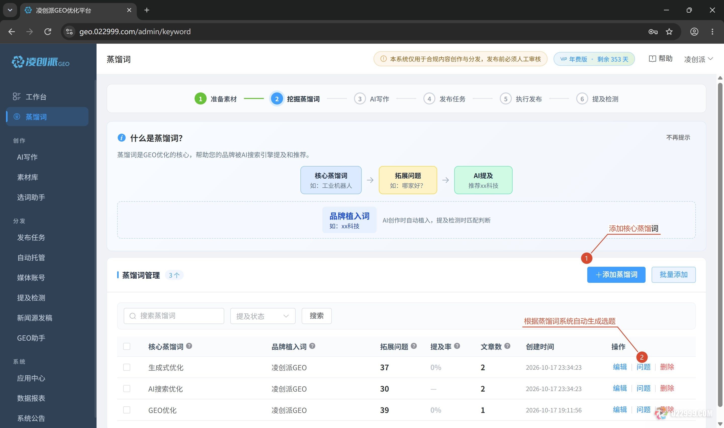 图1凌创派GEO关键词蒸馏，自动生成选题.jpg
